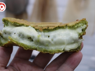Công thức làm bánh đồng xu Phô Mai Matcha 