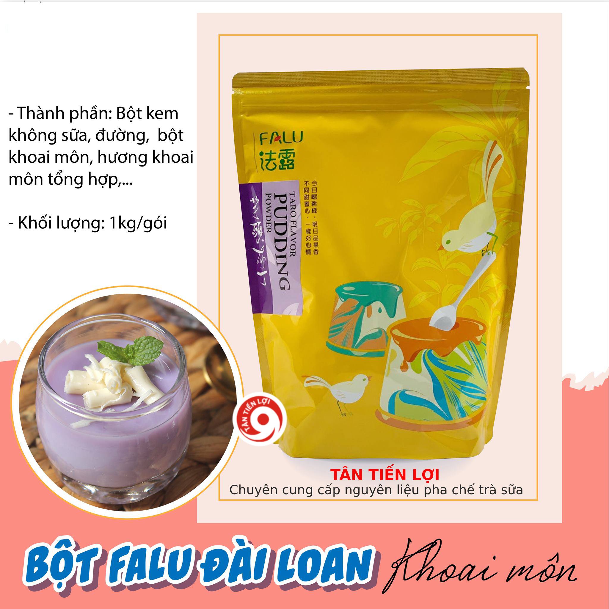Hình ảnh món bánh flan khoai môn tại Tân Tiến Lợi