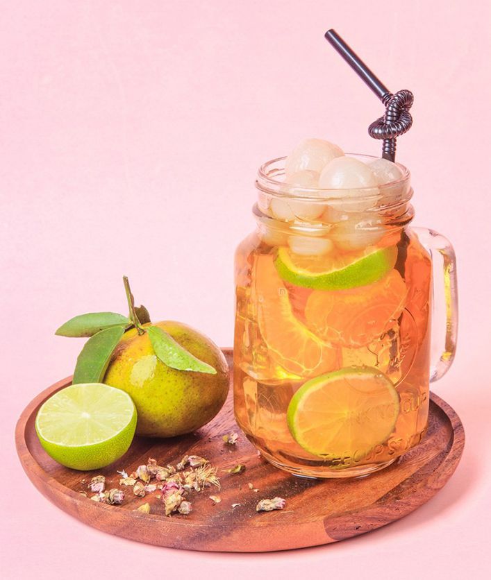 Hình ảnh món nước trà chanh long nhãn