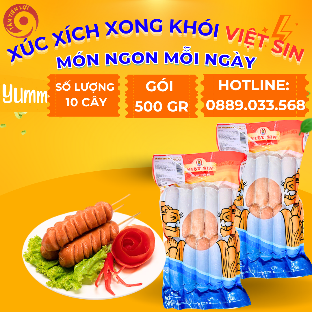 Hình ảnh xúc xích xong khói Việt Sin tại TP Hồ Chí Minh