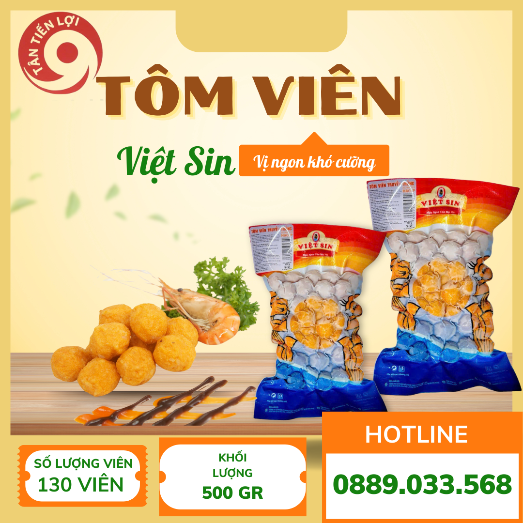 Hình ảnh Tôm viên Việt Sin phân phối sỉ và lẻ tại Tân Tiến Lợi TP HCM